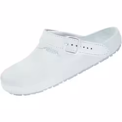 ABEBA Leder-Pantoletten weiß 4483-36