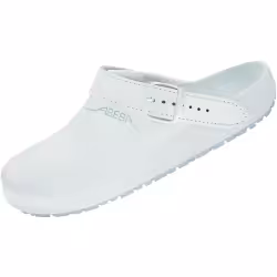 ABEBA Leder-Pantoletten weiß 4483-42