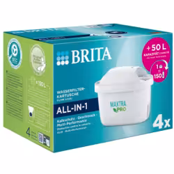 BRITA MAXTRA PRO All-in 1 Pack 4 Wasserfilterkartuschen 122027