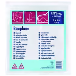 Bauplane schwer LDPE 75 my