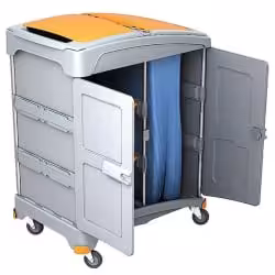 Cleankeeper Hotelwagen I - 3 1 Abfallsack 120 l - blau