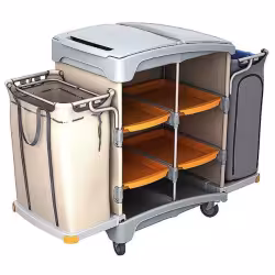 Cleankeeper Hotelwagen III - 11 1 Abfallbehälter 125 l