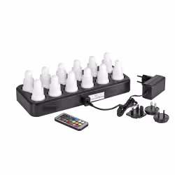 DUNI 12er LED Teelichter Set Plug Flex