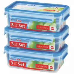 EMSA Clip & Close Frischhaltedosen 3-teiliges Set 508558