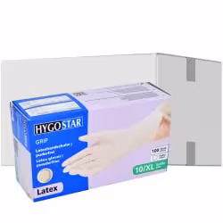 HYGOSTAR Latexhandschuhe Grip