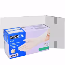 HYGOSTAR Latexhandschuhe Grip