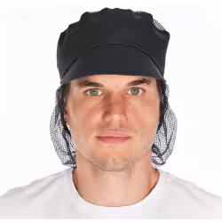 HYGOSTAR Schildmütze mit Haarschutz und Netzteil 0076