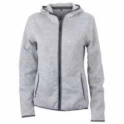 James & Nicholson Damen Strickfleece-Kapuzenjacke JN588 JN588