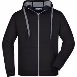 James & Nicholson Kapuzen-Sweatjacke Doubleface JN355 JN355