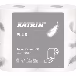 KATRIN Plus Toilet 300 EasyFlush Toilettenpapier 105003