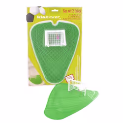 Klokicker - Fußball Urinalsieb als Pissoir-Einsatz 1 Packung = 2 Klokicker für 2 Urinalbecken