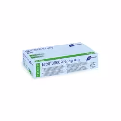 Meditrade Nitril 3000 x-long Blue Untersuchungshandschuh 1282L