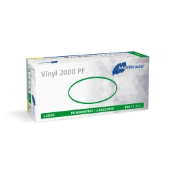 Meditrade Vinyl 2000 PF Untersuchungshandschuh 1251L