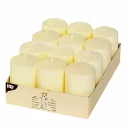 Papstar Ivory Stumpenkerzen 15360
