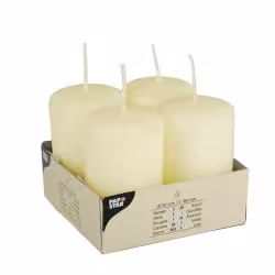 Papstar Ivory Stumpenkerzen 15361