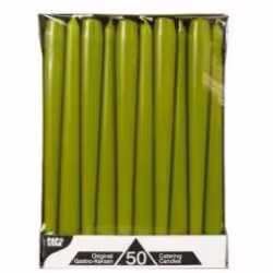 Papstar Leuchterkerzen olivgrün 81763