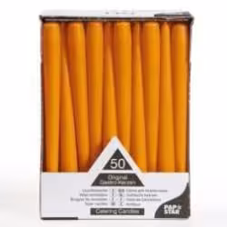 Papstar Leuchterkerzen orange 10393