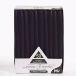 Papstar Leuchterkerzen schwarz 10392
