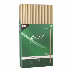Papstar Pure Bio-Strohhalme Schilf 89732