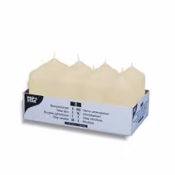 Papstar Stumpenkerzen creme 17981