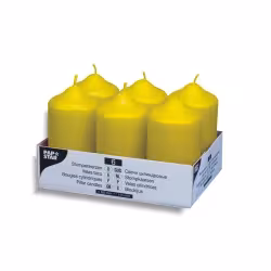 Papstar Stumpenkerzen goldgelb 17996