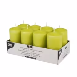 Papstar Stumpenkerzen kiwi 10583