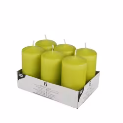 Papstar Stumpenkerzen kiwi 10584