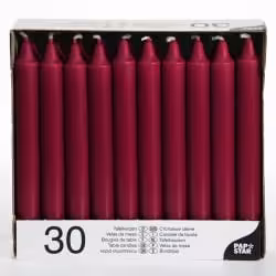 Papstar Tafelkerzen bordeaux 13701