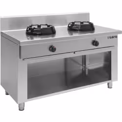 SARO Wok Gasherd mit offenem Unterbau CC 423-2045