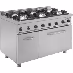 Saro Gasherd mit Elektrobackofen E7/KUPG6LE