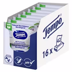 Tempo Natural Skin Balance - Beruhigend feuchte Toilettentücher 83630900
