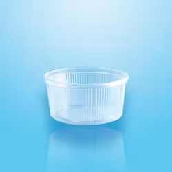 Verpackungsbecher mit Deckel PP rund 250 ml 95067