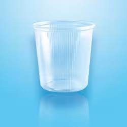 Verpackungsbecher mit Deckel PP rund 500 ml 95068