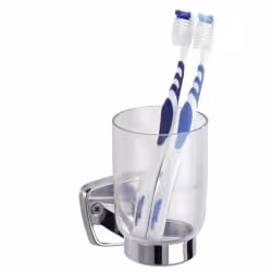 WENKO Basic Zahnputzbecher und -halter 17897100