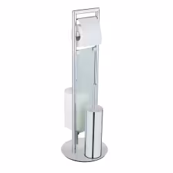 WENKO Edelstahl Stand WC Garnitur Sulmona