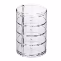 WENKO Kosmetik Organizer Tower Transparent