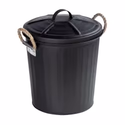 WENKO Kosmetikeimer Gara Schwarz matt