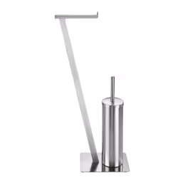 WENKO Stand WC-Garnitur Lirio Edelstahl matt