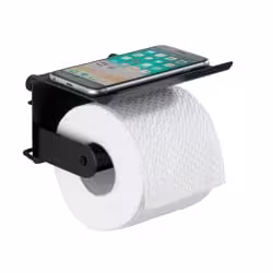 WENKO Toilettenpapierhalter mit Ablage Classic Plus