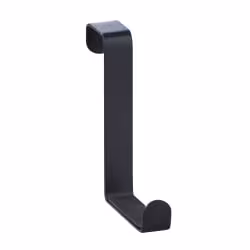 WENKO Türgarderobenhaken Schwarz matt 4er Set