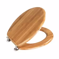 WENKO WC-Sitz Bambus Dunkel