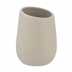 WENKO Zahnputzbecher Badi Beige Keramik
