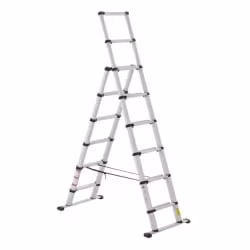 Zarges Teleskop-Kombileiter 6 + 2 Sprossen