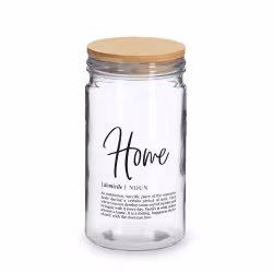 Zeller Vorratsglas Home mit Bambusdeckel