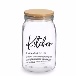Zeller Vorratsglas Kitchen mit Bambusdeckel
