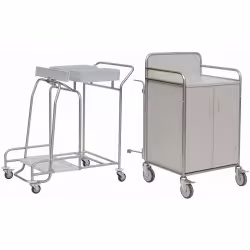 novocal Stationswagen SW 600 inkl. Frischwäscheschrank SW600K – NW42KS70