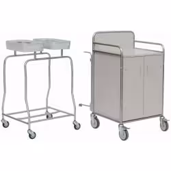 novocal Stationswagen SW 600 inkl. Frischwäscheschrank SW600K – NW72
