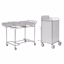 novocal Stationswagen SW 700 inkl. Hohem Frischwäscheschrank SW700K – NW45