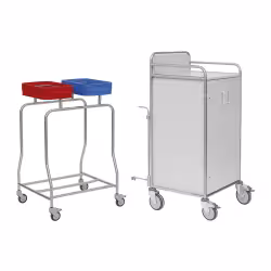 novocal Stationswagen SW 700 inkl. Hohem Frischwäscheschrank SW700K – NW72