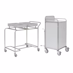 novocal Stationswagen SW 700 inkl. Hohem Frischwäscheschrank SW701K – NW44